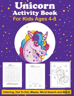 Bertrand.pt - Unicorn Activity Book For Kids Ages 4-8