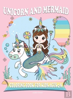 Bertrand.pt - Unicorn And Mermaid Coloring Book For Kids Ages 4-8