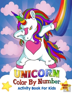 Bertrand.pt - Unicorn Color By Number Activity Book For Kids Age 4-12