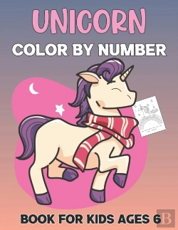 Bertrand.pt - Unicorn Color By Number Book For Kids Ages 6