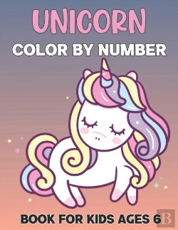 Bertrand.pt - Unicorn Color By Number Book For Kids Ages 6