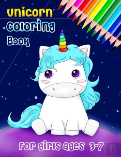 Bertrand.pt - Unicorn Coloring Book For Girls Ages 3-7