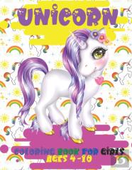 Unicorn Coloring Book For Girls Ages 4-10