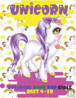 Bertrand.pt - Unicorn Coloring Book For Girls Ages 4-10