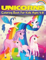 Unicorn Coloring Book For Kids Ages 4-8