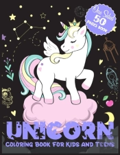 Unicorn Coloring Book For Kids And Teens One Sided 50 Pages Book