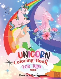 Bertrand.pt - Unicorn Coloring Book For Kids With Flowers Background