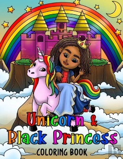 Bertrand.pt - Unicorn & Black Princess Coloring Book