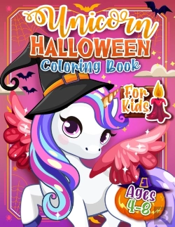Bertrand.pt - Unicorn Halloween Coloring Book For Kids Ages 4-8