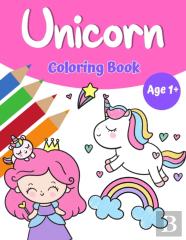 Unicorn Magic Coloring Book For Girls 1+