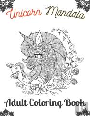 Unicorn Mandala Adult Coloring Book