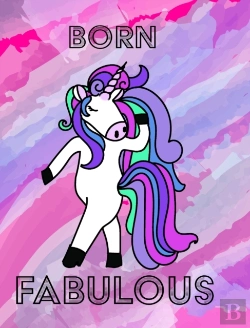 Bertrand.pt - Unicorn Notebook - Born Fabulous