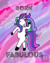 Unicorn Notebook - Born Fabulous
