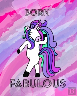 Bertrand.pt - Unicorn Notebook - Born Fabulous