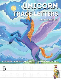 Bertrand.pt - Unicorn Trace Letters-Alphabet Hand Writing Practice Work Book For Kids