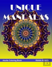 Unique Mandalas. Adults Coloring Book.