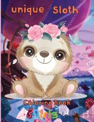 Unique Sloth Coloring Book   Girls