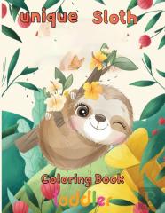 Unique Sloth Coloring Book   Toddler