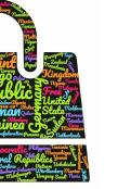 United Nations World Countries Themed Creative Blank Journal