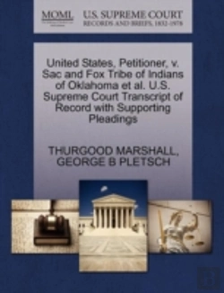 Bertrand.pt - United States, Petitioner, V. Sac And Fox Tribe Of Indians Of Oklahoma Et Al. U.S. Supreme Court Transcript Of Record With Supporting Pleadings
