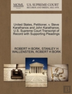Bertrand.pt - United States, Petitioner, V. Steve Karathanos And John Karathanos. U.S. Supreme Court Transcript Of Record With Supporting Pleadings