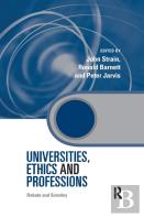 Universities, Ethics And Professions
