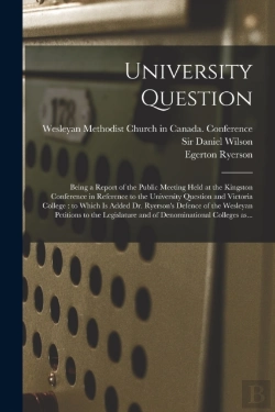 Bertrand.pt - University Question : Being A Report Of