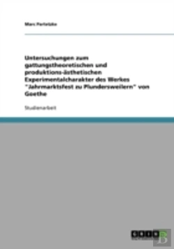 Bertrand.pt - Untersuchungen Zum Gattungstheoretischen Und Produktions-Asthetischen Experimentalcharakter Des Werkes 