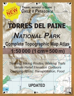 Bertrand.pt - Updated Torres Del Paine National Park Complete Topographic Map Atlas 1