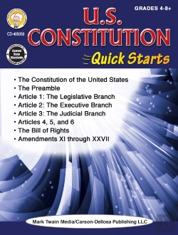 Bertrand.pt - U.S. Constitution Quick Starts Workbook, Grades 4 - 12