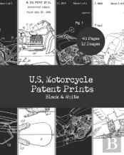 U.S. Motorcycle Patent Prints