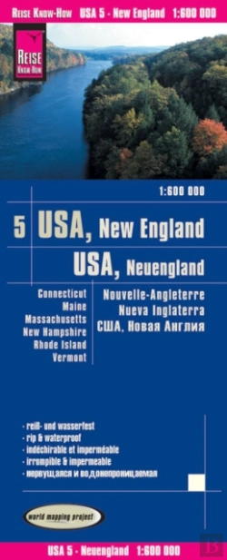 Bertrand.pt - Usa 05, New England (1:600.000) : Connecticut, Maine, Massachusetts, New Hampshire, Rhode Island, Vermont