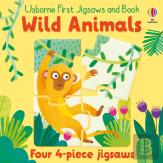 Usborne First Jigsaws And Book: Wild Animals