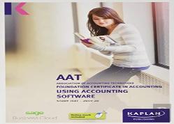 Using Accounting Software - Study Text