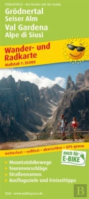 Val Gardena - Alpe Di Siusi / Val Gardena - Alpe Di Siusi, Hiking And Cycling Map 1:35,000
