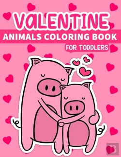 Bertrand.pt - Valentine Animals Coloring Book For Toddlers
