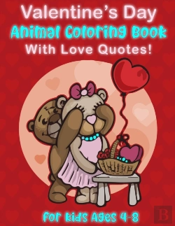Bertrand.pt - Valentine'S Day Animal Coloring Book For Kids Ages 4-8