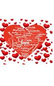 Valentine'S  Red Hearts  Creative Love Blank  Note Book