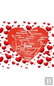 Valentine'S  Red Hearts  Creative Love Blank  Note Book