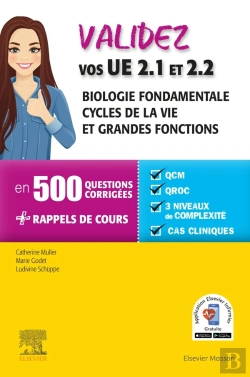 Bertrand.pt - Validez Vos Ue 2.1 Biologie Fondamentale Et 2.2 Cycles De La Vie Et Grandes Fonctions ; En 500 Questions Corrigées, Avec Rappels De Cours