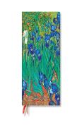 Van Goghâ€™S Irises Maxi 12-Month Horizontal Softcover Flexi Dayplanner 2025 (Elastic Band Closure)