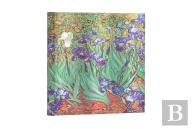 Van Goghâ€™S Irises Midi Unlined Hardcover Journal