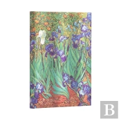 Van Goghâ€™S Irises Midi Unlined Hardcover Journal