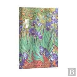 Bertrand.pt - Van Goghâ€™S Irises Midi Unlined Hardcover Journal