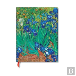 Bertrand.pt - Van Goghâ€™S Irises Mini Unlined Hardback Journal (Elastic Band Closure)