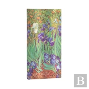 Van Goghâ€™S Irises Slim Lined Hardcover Journal