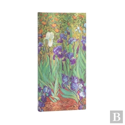 Bertrand.pt - Van Goghâ€™S Irises Slim Lined Hardcover Journal