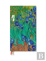 Van Goghâ€™S Irises Ultra 18-Month Vertical Hardback Dayplanner 2025 (Elastic Band Closure)