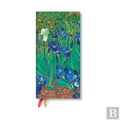 Bertrand.pt - Van Goghâ€™S Irises (Van Goghâ€™S Irises) Slim 12-Month Dayplanner 2024