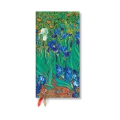 Van Gogh'S Irises (Van Gogh'S Irises) Slim 12-Month Dayplanner 2024
